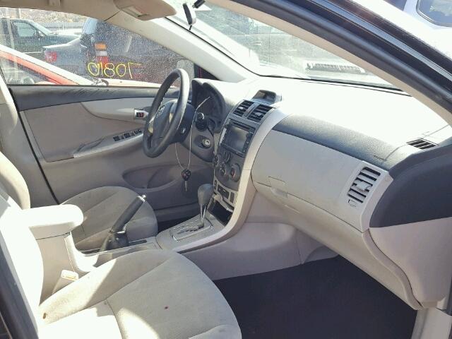 5YFBU4EE2DP076341 - 2013 TOYOTA COROLLA BA BLACK photo 5