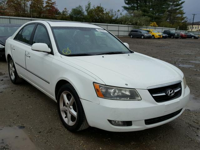 5NPEU46C38H352751 - 2008 HYUNDAI SONATA SE WHITE photo 1