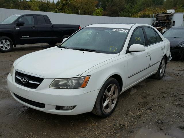 5NPEU46C38H352751 - 2008 HYUNDAI SONATA SE WHITE photo 2