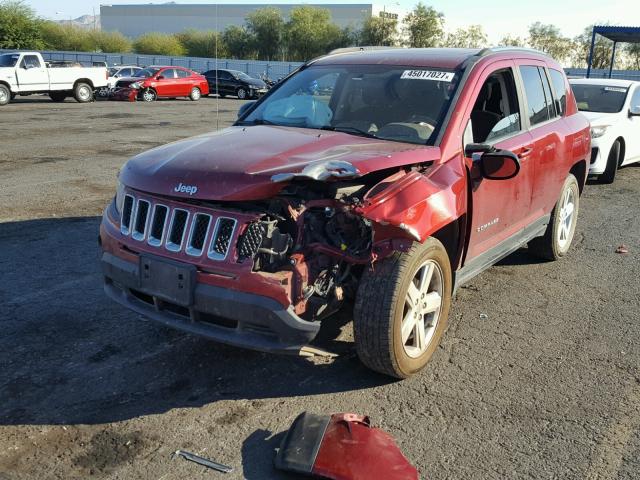 1J4NF1FB6BD202236 - 2011 JEEP COMPASS SP RED photo 2