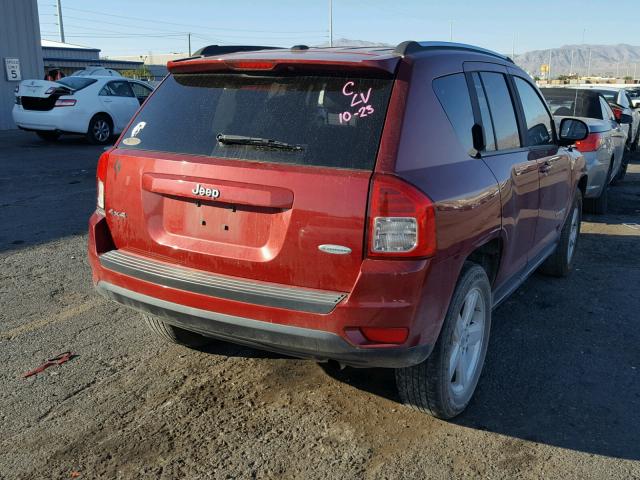 1J4NF1FB6BD202236 - 2011 JEEP COMPASS SP RED photo 4