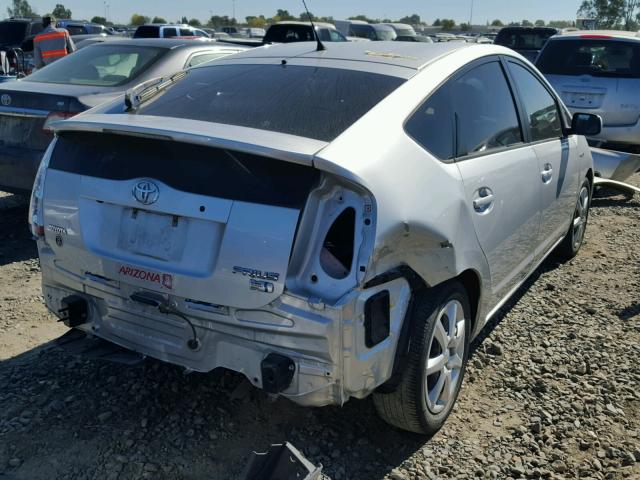 JTDKB20U677642449 - 2007 TOYOTA PRIUS SILVER photo 4