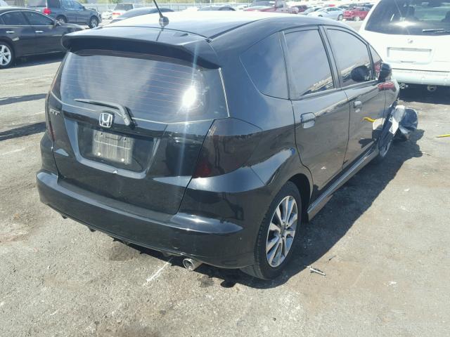 JHMGE8H59CC026192 - 2012 HONDA FIT SPORT BLACK photo 4