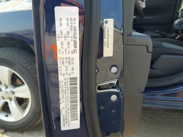 1C4NJCBBXFD194492 - 2015 JEEP COMPASS SP 蓝色 照片 10