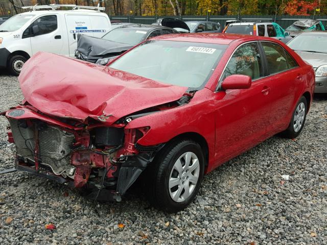 4T4BF3EKXAR077215 - 2010 TOYOTA CAMRY RED photo 2