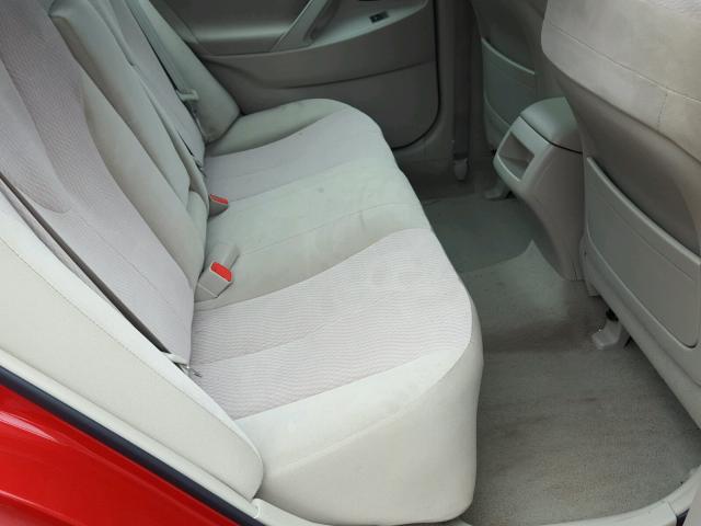 4T4BF3EKXAR077215 - 2010 TOYOTA CAMRY RED photo 6