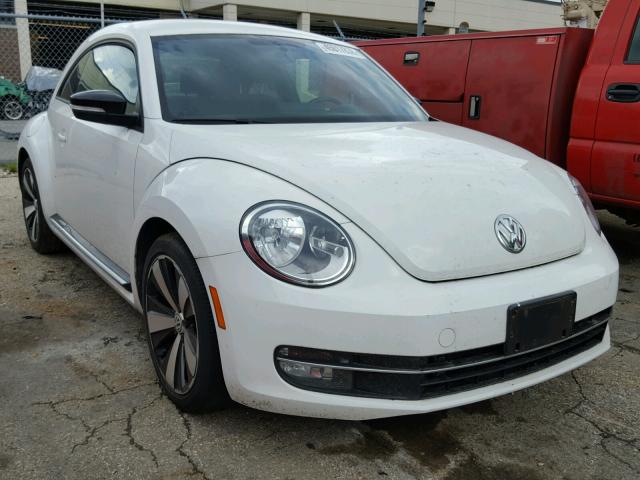 3VW4A7AT2CM634487 - 2012 VOLKSWAGEN BEETLE TUR WHITE photo 1