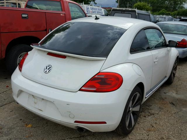 3VW4A7AT2CM634487 - 2012 VOLKSWAGEN BEETLE TUR WHITE photo 4