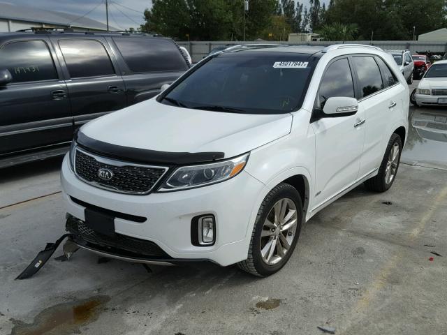 5XYKWDA76EG497986 - 2014 KIA SORENTO SX WHITE photo 2