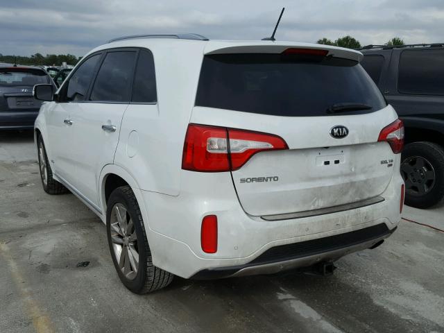 5XYKWDA76EG497986 - 2014 KIA SORENTO SX WHITE photo 3