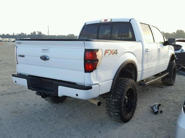 1FTFW1ET8EKF20444 - 2014 FORD F150 WHITE photo 4