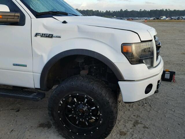 1FTFW1ET8EKF20444 - 2014 FORD F150 WHITE photo 9