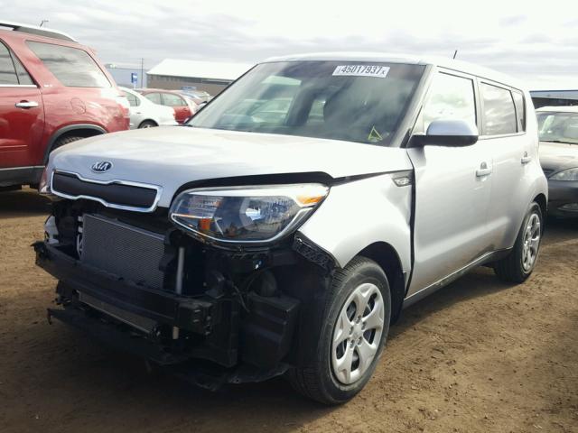 KNDJN2A20E7705171 - 2014 KIA SOUL SILVER photo 2