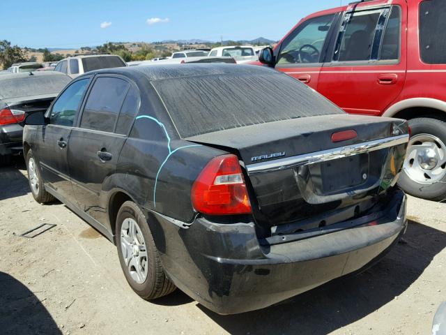 1G1ZS58F67F110784 - 2007 CHEVROLET MALIBU LS შავი ფოტო 3