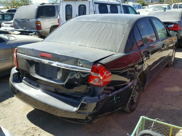 1G1ZS58F67F110784 - 2007 CHEVROLET MALIBU LS შავი ფოტო 4