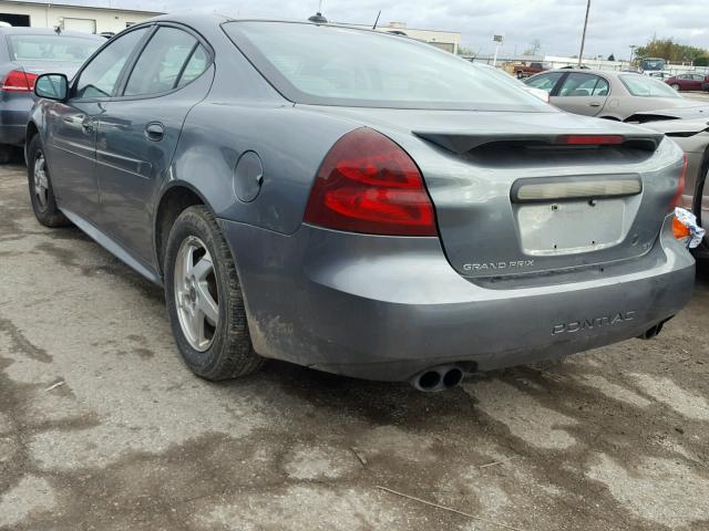 2G2WS522541269965 - 2004 PONTIAC GRAND PRIX GRAY photo 3