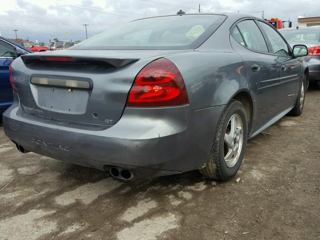 2G2WS522541269965 - 2004 PONTIAC GRAND PRIX GRAY photo 4