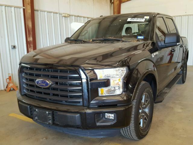 1FTEW1CFXGKD09998 - 2016 FORD F150 SUPER BLACK photo 2