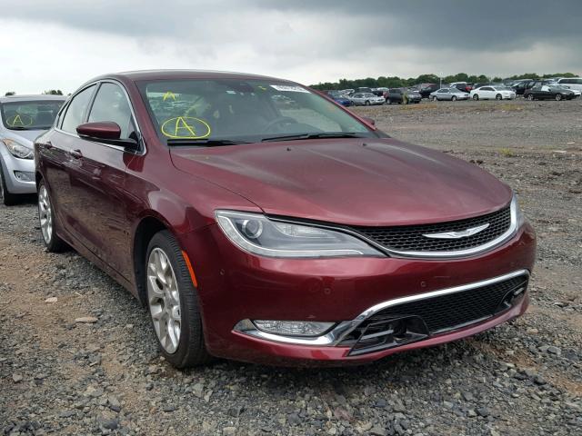 1C3CCCEG0FN514667 - 2015 CHRYSLER 200 C MAROON photo 1