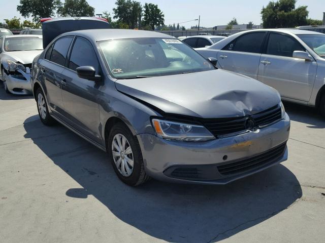 3VW2K7AJ2BM396660 - 2011 VOLKSWAGEN JETTA BASE 灰色 照片 1