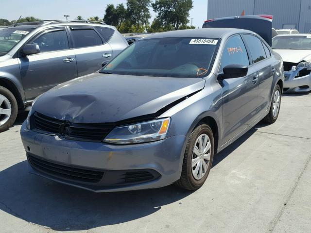 3VW2K7AJ2BM396660 - 2011 VOLKSWAGEN JETTA BASE 灰色 照片 2