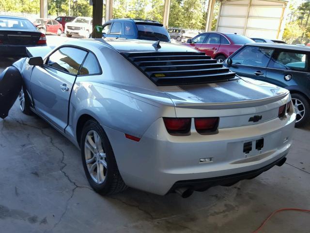 2G1FA1E35D9242397 - 2013 CHEVROLET CAMARO LS SILVER photo 3