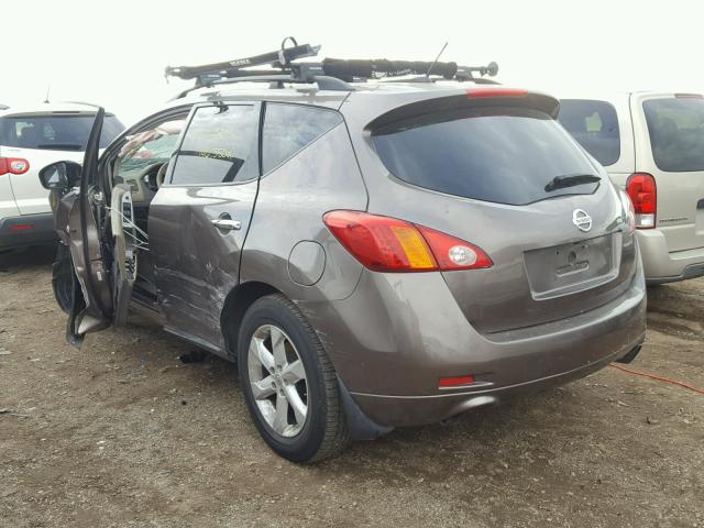 JN8AZ18U79W105625 - 2009 NISSAN MURANO S BROWN photo 3