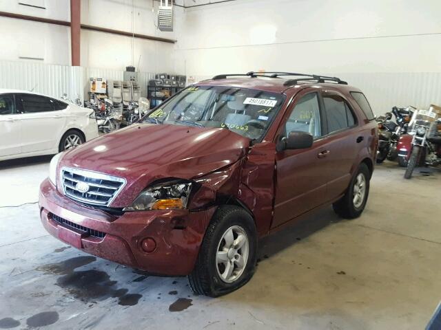 KNDJD736075670663 - 2007 KIA SORENTO EX MAROON photo 2