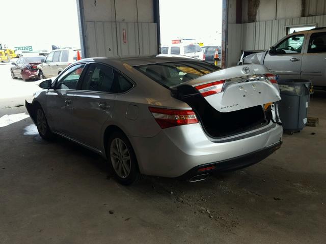 4T1BK1EB9EU080882 - 2014 TOYOTA AVALON BAS Silber Foto 3