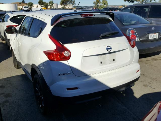 JN8AF5MR4ET359578 - 2014 NISSAN JUKE S WHITE photo 3