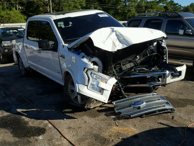 1FTEW1EG8FFA76409 - 2015 FORD F150 SUPER WHITE photo 1