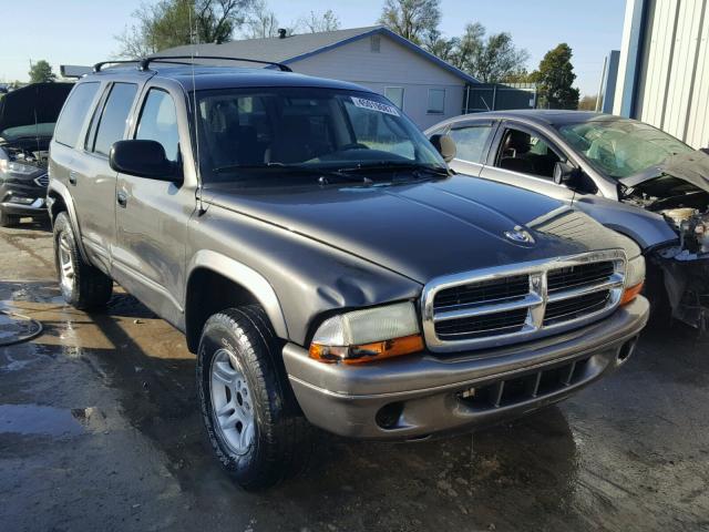 1B4HS48N12F150197 - 2002 DODGE DURANGO SL GRAY photo 1