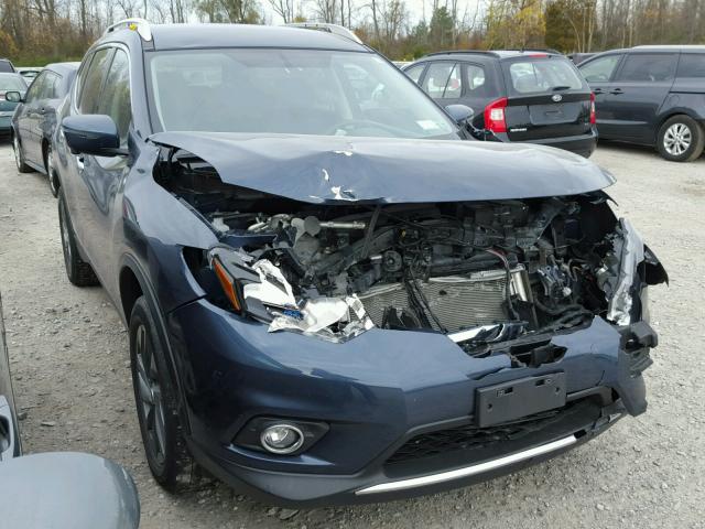 KNMAT2MV4GP686266 - 2016 NISSAN ROGUE S BLUE photo 1