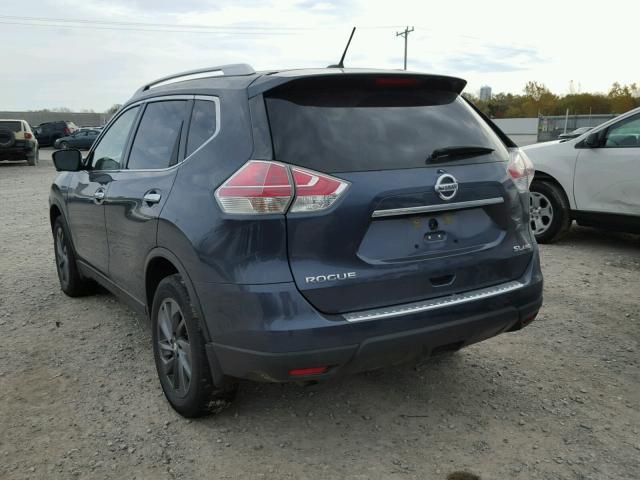 KNMAT2MV4GP686266 - 2016 NISSAN ROGUE S BLUE photo 3