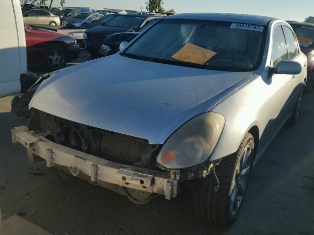 JNKCV51E46M515587 - 2006 INFINITI G35 SILVER photo 2