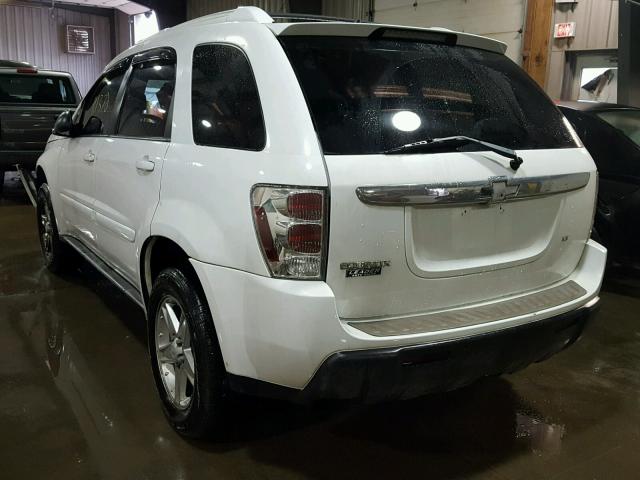 2CNDL73F456159213 - 2005 CHEVROLET EQUINOX WHITE photo 3