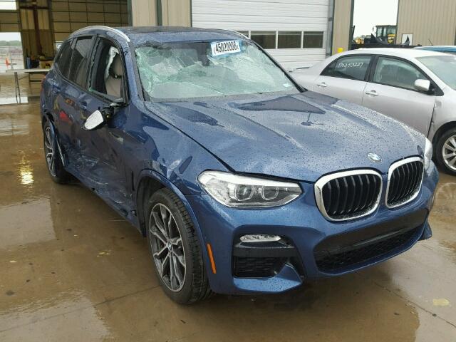 5UXTR9C52JLC77796 - 2018 BMW X3 XDRIVEM BLUE photo 1