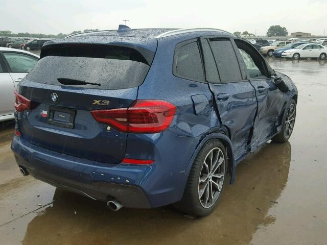 5UXTR9C52JLC77796 - 2018 BMW X3 XDRIVEM BLUE photo 4