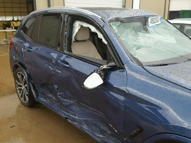 5UXTR9C52JLC77796 - 2018 BMW X3 XDRIVEM BLUE photo 9