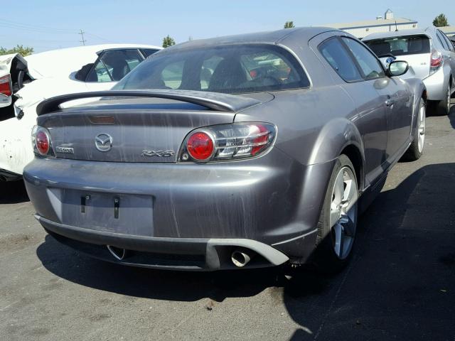 JM1FE173940117566 - 2004 MAZDA RX8 GRAY photo 4