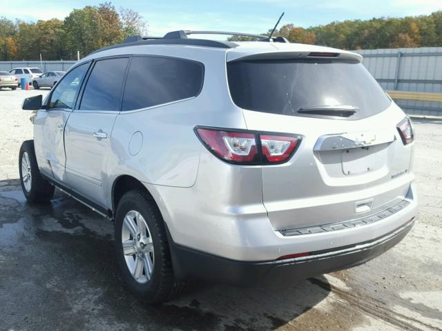 1GNKVHKD3EJ253167 - 2014 CHEVROLET TRAVERSE L SILVER photo 3