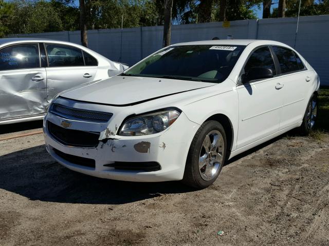 1G1ZB5E1XBF141456 - 2011 CHEVROLET MALIBU LS WHITE photo 2