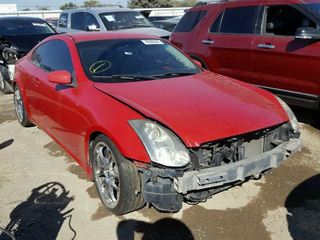 JNKCV54E76M720137 - 2006 INFINITI G35 RED photo 1