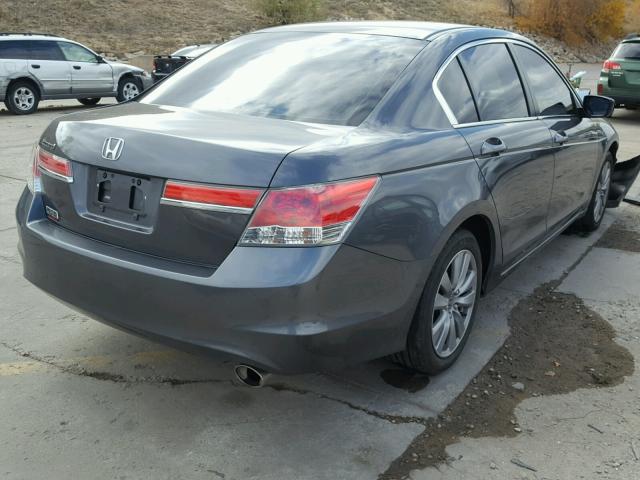 1HGCP2F7XCA117643 - 2012 HONDA ACCORD EX GRAY photo 4