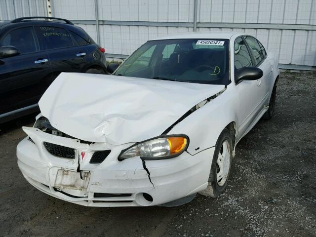 1G2NE52E65M226741 - 2005 PONTIAC GRAND AM S WHITE photo 2