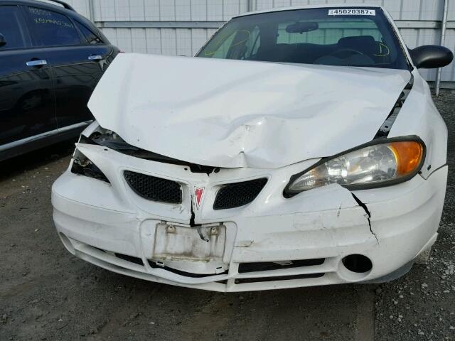 1G2NE52E65M226741 - 2005 PONTIAC GRAND AM S WHITE photo 9