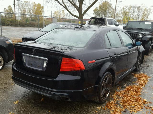 19UUA66295A062848 - 2005 ACURA TL BLACK photo 4