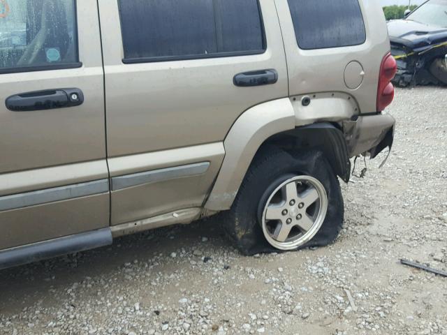 1J4GK38KX5W689513 - 2005 JEEP LIBERTY RE BEIGE photo 9