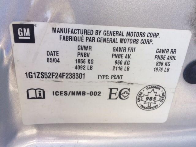 1G1ZS52F24F238301 - 2004 CHEVROLET MALIBU GRAY photo 9