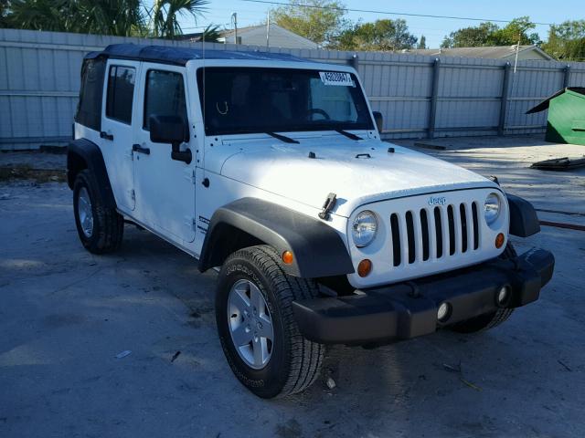 1C4BJWDG2DL660741 - 2013 JEEP WRANGLER U WHITE photo 1